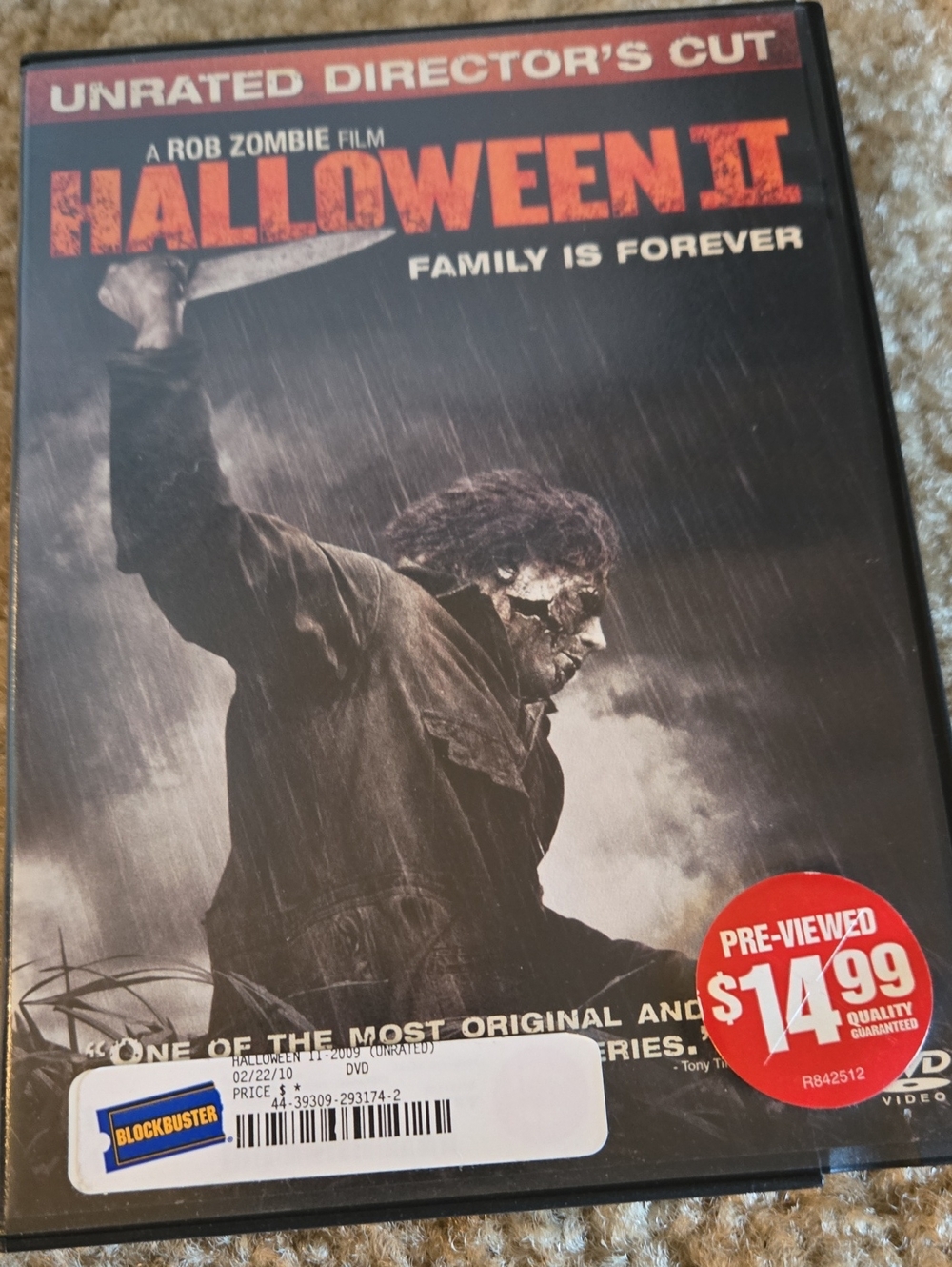 ALL DVDS $3 WITH BUNDLE🤑Halloween II Unrated Director's Cut DVD